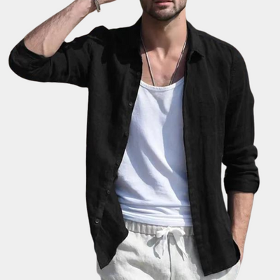 Atmungsaktives Herrenhemd aus Leichtstoff - Camilo