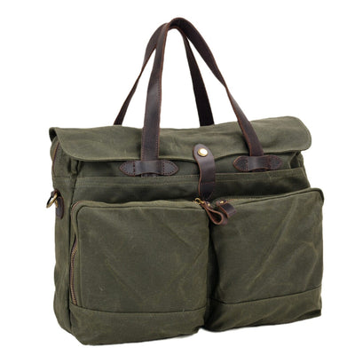 Salt Lake™ Canvas Schultertasche - Wasserabweisend, Gepolstertes Laptopfach, Unisex, 12,5L