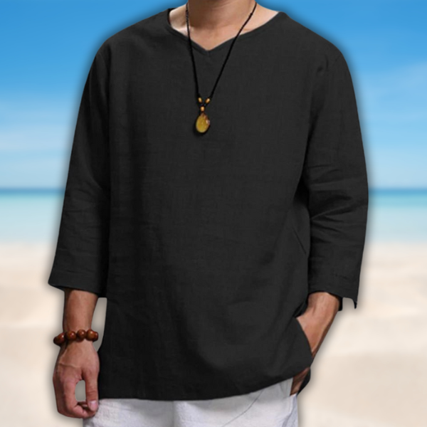 Lässiges Oversize-Leinenhemd für Herren –  Lena