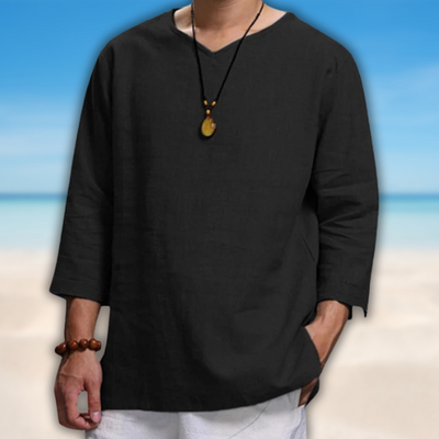 Lässiges Oversize-Leinenhemd für Herren –  Lena