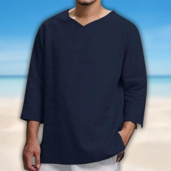 Lässiges Oversize-Leinenhemd für Herren –  Lena