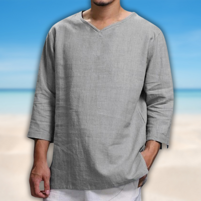 Lässiges Oversize-Leinenhemd für Herren –  Lena