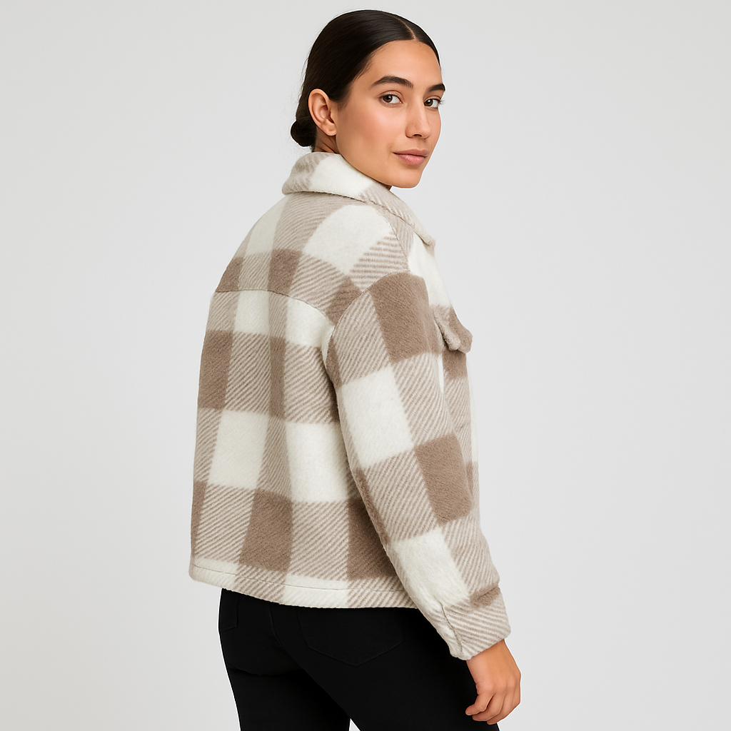 Lydia | Klassischer Teddy-Wintermantel mit Knopfleiste