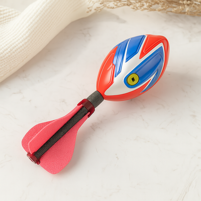 Pfeifender Schaumstoff-Raketenball – PU-Wurfspielzeug mit Soundeffekten und EPE-Schwanz für Spiele über weite Distanzen