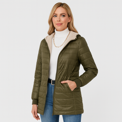 Norah Wintermantel mit Fleecefutter – Mit Kapuze und ultrabequem