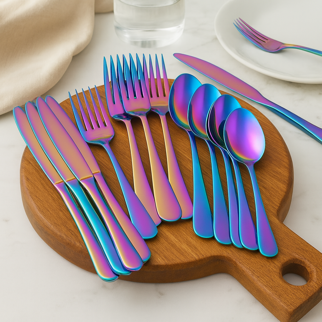 Adrian | 40-teilige Edelstahl-Essgeschirrkollektion