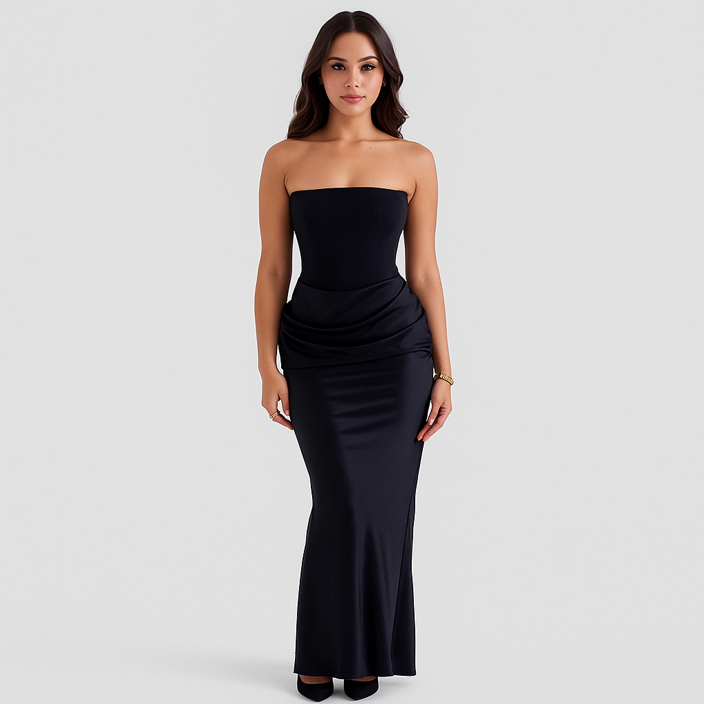 Vivienne – Elegantes Retro-Trägerloses Partykleid