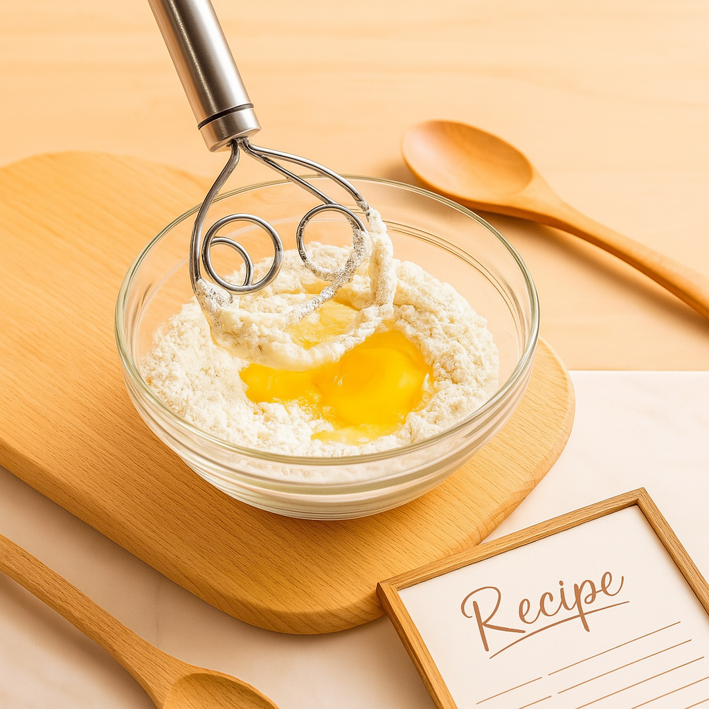 BakeCraft – Professionelles dänisches Teigschneebesen für müheloses Verrühren