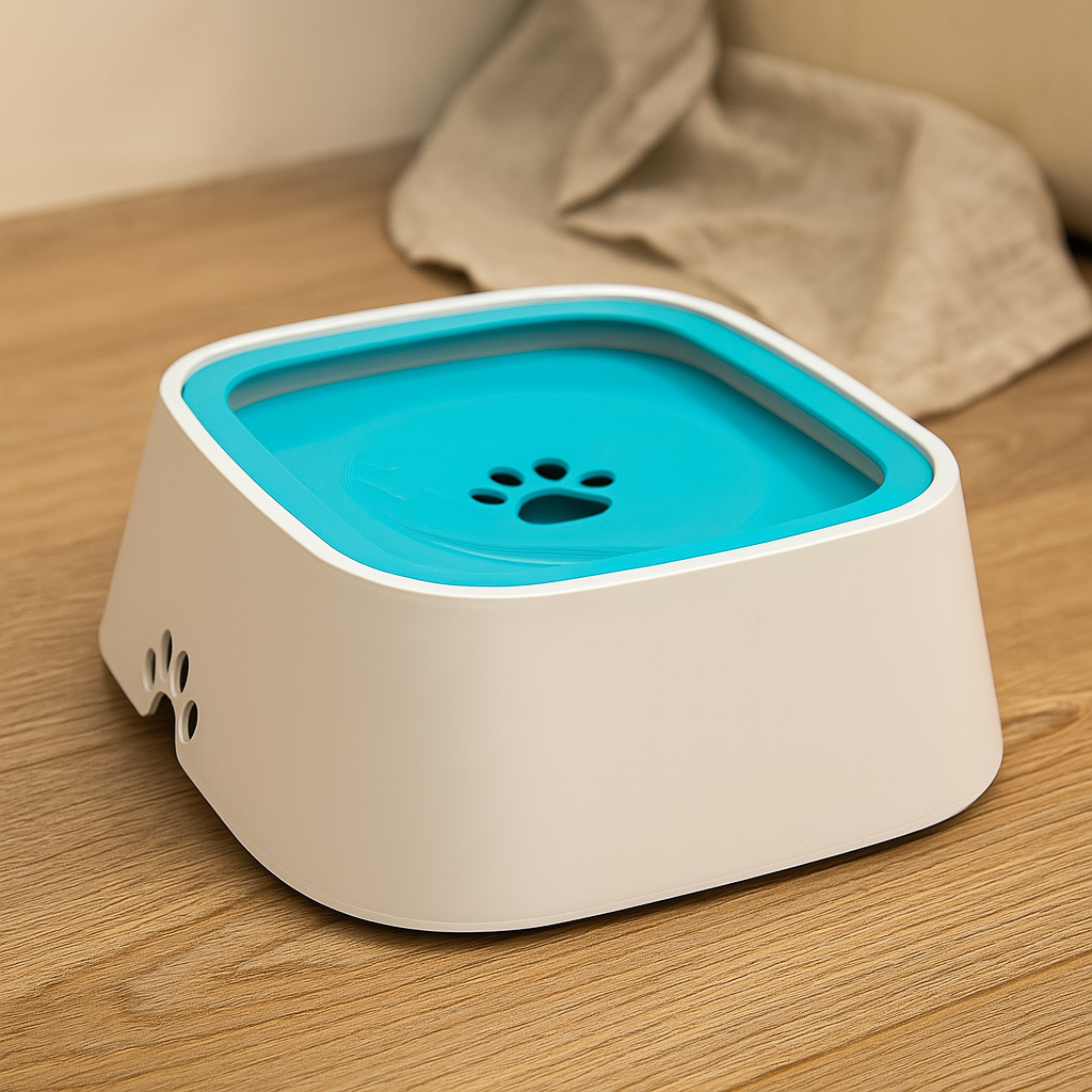 PawSip – Tropfwasserfeste flüssige Wasserschale für Hunde und Katzen