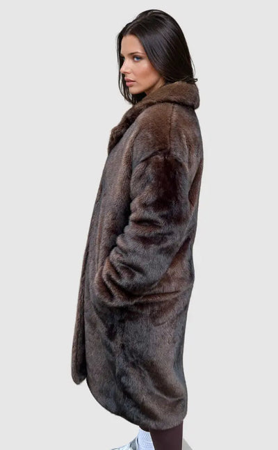 Clara | Elegante Kunstfell-Jacke für Damen Winter