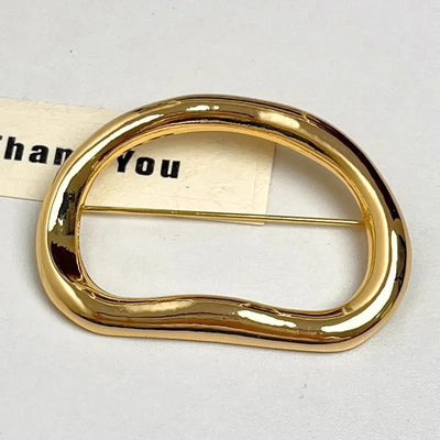 Vintage Damen Haarspange Brosche Gold Silber