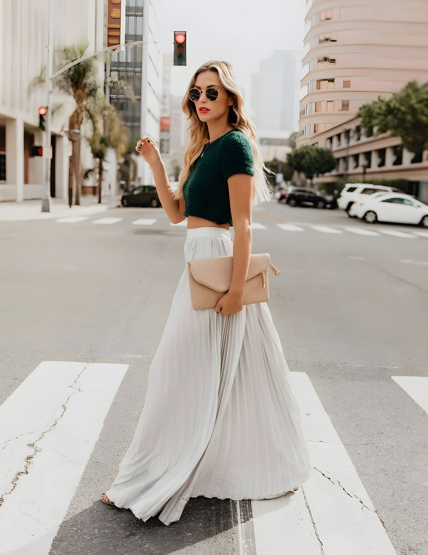 Damen Rock Viskose Langer Lässiger A-Linien Schnitt