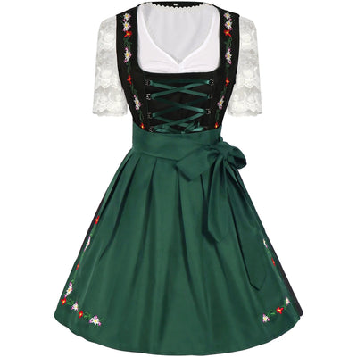 Damen Trachtenkleid Trachtenstoff Traditionell für Oktoberfest