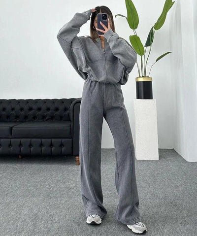 Damen Tracksuit Set Bequem Minimalistisch