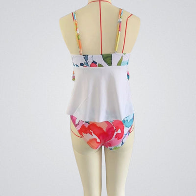 Jugendlich geblümte ärmellose Bademode