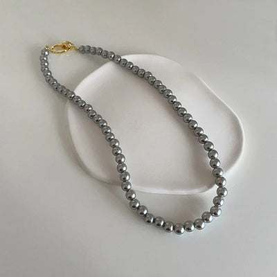 Elegante Vintage Perlen Damen Halskette mit Quaste