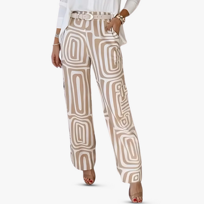 Elegantes Damen Hosenanzug Set aus Leinen