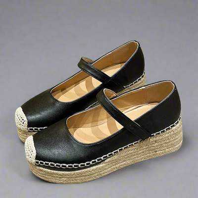 Elegante Damen Keilsandaletten mit Schnallenverschluss