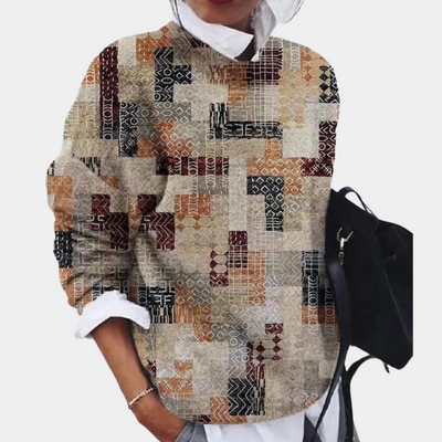 Damen Rundhalsausschnitt Strickpullover | Lässig