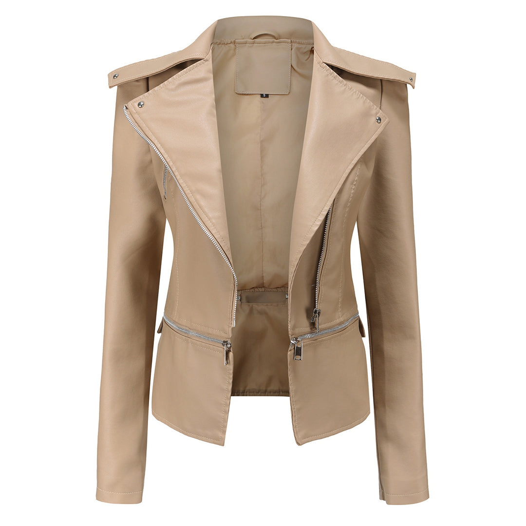 Jessika | Moderne Figurbetonte Bikerjacke