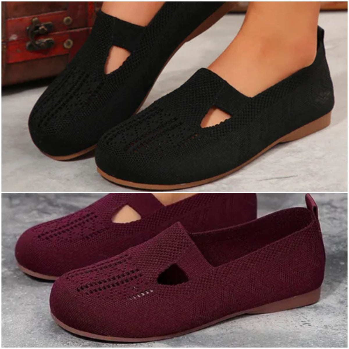 Adeline | Bequeme, atmungsaktive Strick-Schuhe für Damen zum Gehen