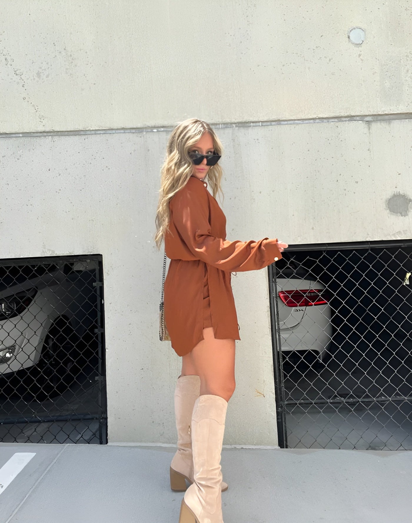 Amelie | Chic Satin Jumpsuit Dress