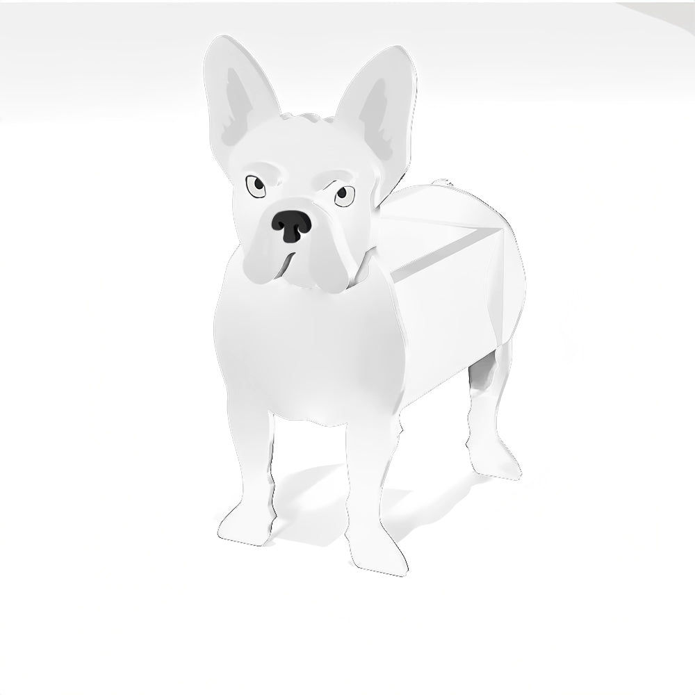 Blumentopf im Französische Bulldogge Design