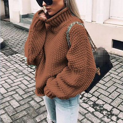 Gemütlicher Rollkragenpullover im Oversize-Stil