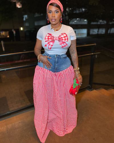 Malcolm | Gingham Denim-Set