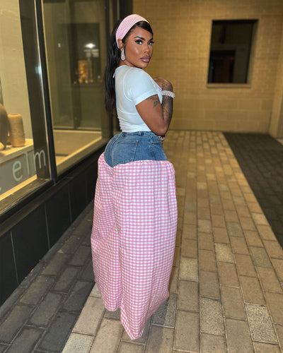 Malcolm | Gingham Denim-Set