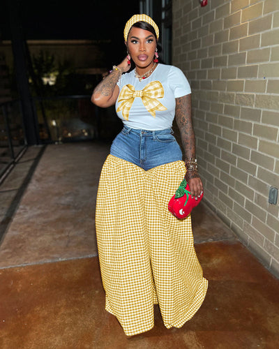 Malcolm | Gingham Denim-Set