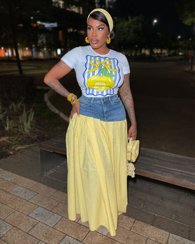 Malcolm | Gingham Denim-Set