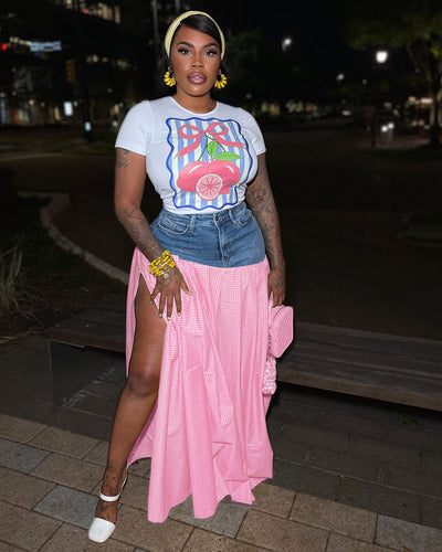 Malcolm | Gingham Denim-Set