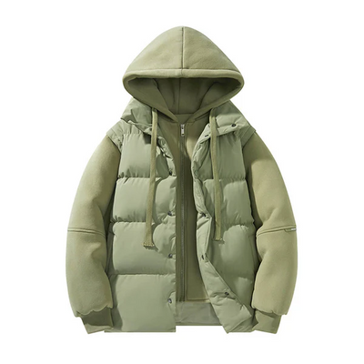 Stilvolle Winter Steppjacke mit Kapuze für Männer – Perfekt für kaltes Wetter