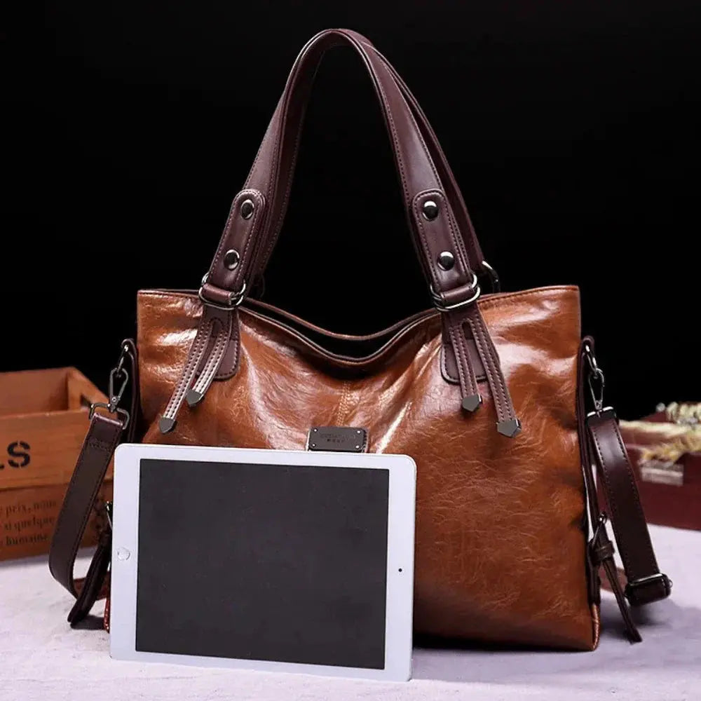 Grace's Journey: Klassische Leder Tasche Mit Zeitloser Haltbarkeit Und Eleganter Organisation