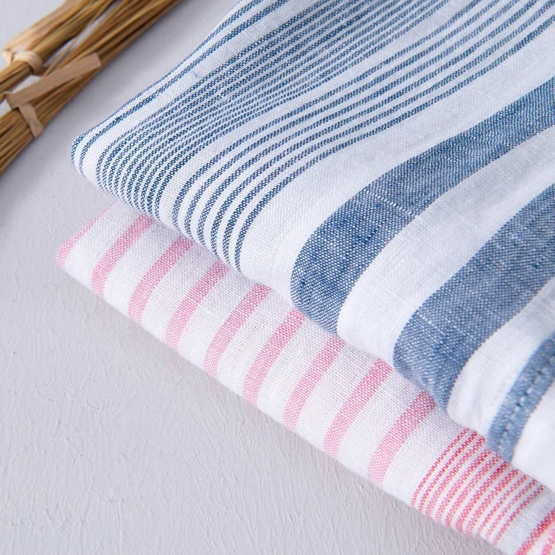 Leichtes Leinenhemd für Herren in Rosa & Blau - Aznar