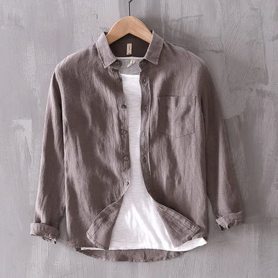 Ralf Langarmhemd mit Button-Down Kragen