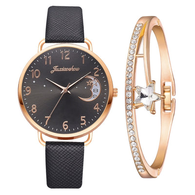Elegante Uhr mit Mondphase