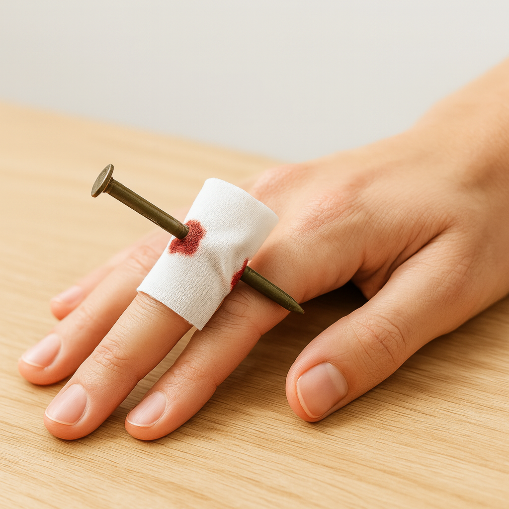 Halloween-Streich mit künstlichen Nägeln – Gruselige Trick-Requisite für Partys