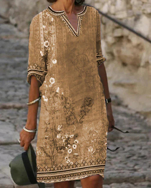 Zara | Minikleid mit Retro Blumenmuster