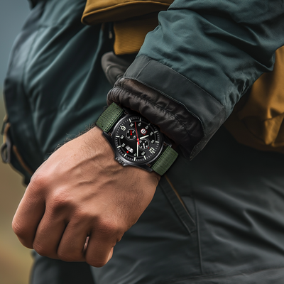 Extreme Robuste Outdoor-Uhr Mit Nylonarmband, Quarzwerk & Datumsanzeige - Vielseitig & Stilvoll
