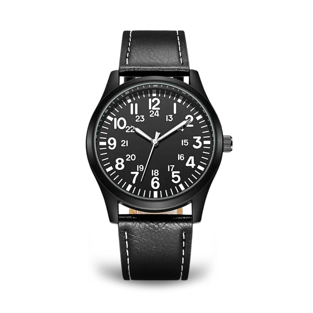 Militärische Felduhr 42mm mit Quarzwerk und Strapazierfähigem Stoffarmband - Stilvoll und Robust