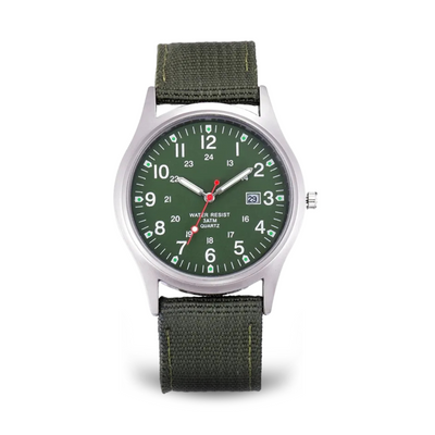 Fadenburg Robuste Outdoor Abenteueruhr mit Nylonarmband und Quarzwerk