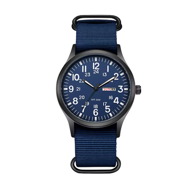 Fadenburg Trailblazer Felduhr – Robuste 24-Stunden-Anzeige, Strapazierfähiges Stoffarmband