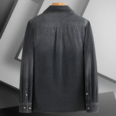 Herren Denim Hemd Baumwolle Casual Stil