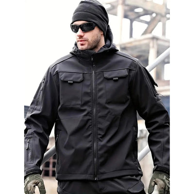 Tobias | Wasserabweisende Softshell Jacke mit Kapuze
