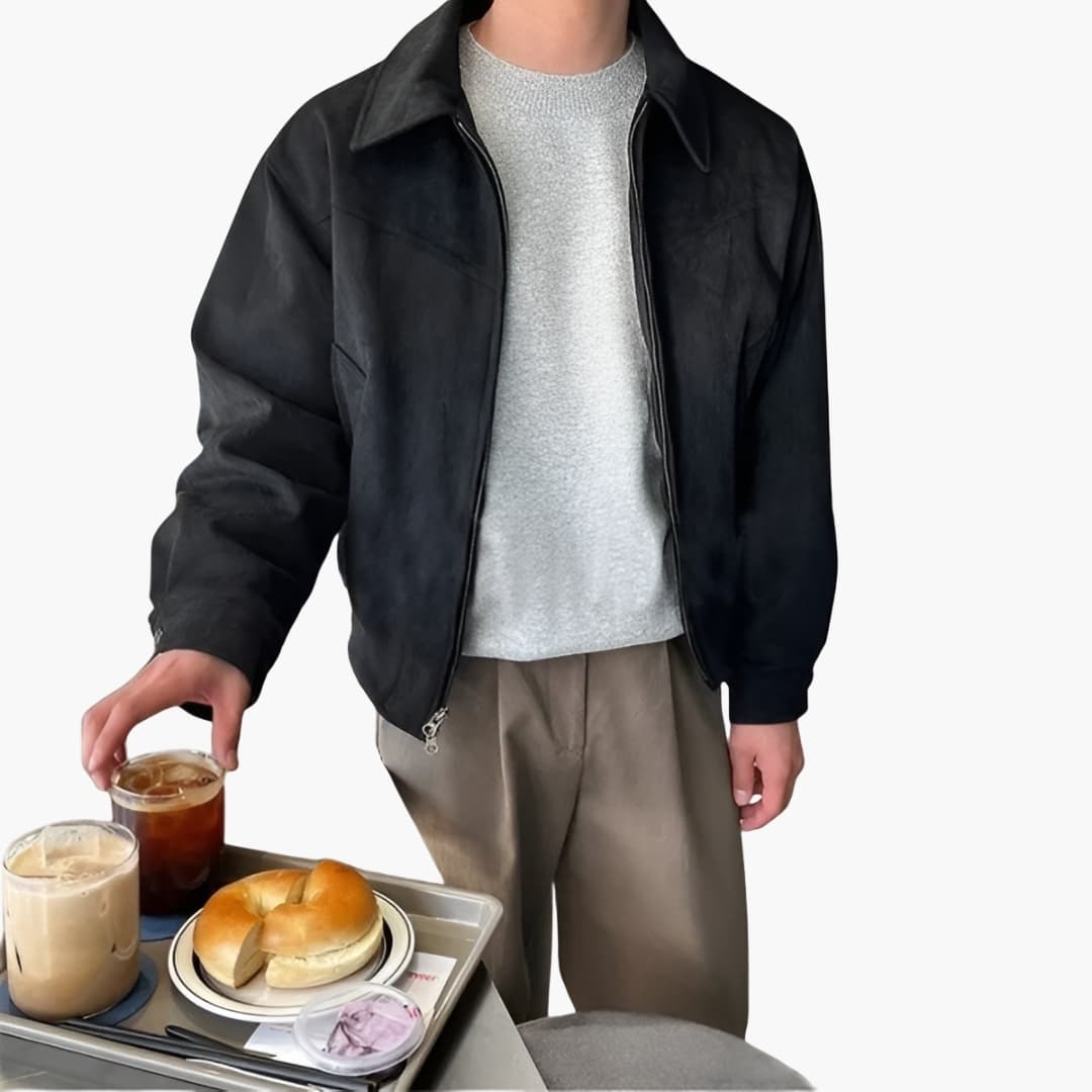 Herrenjacke mit Reißverschluss