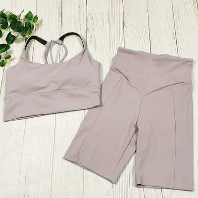 Damen Yoga Set Aus Hochwertigem Spandex