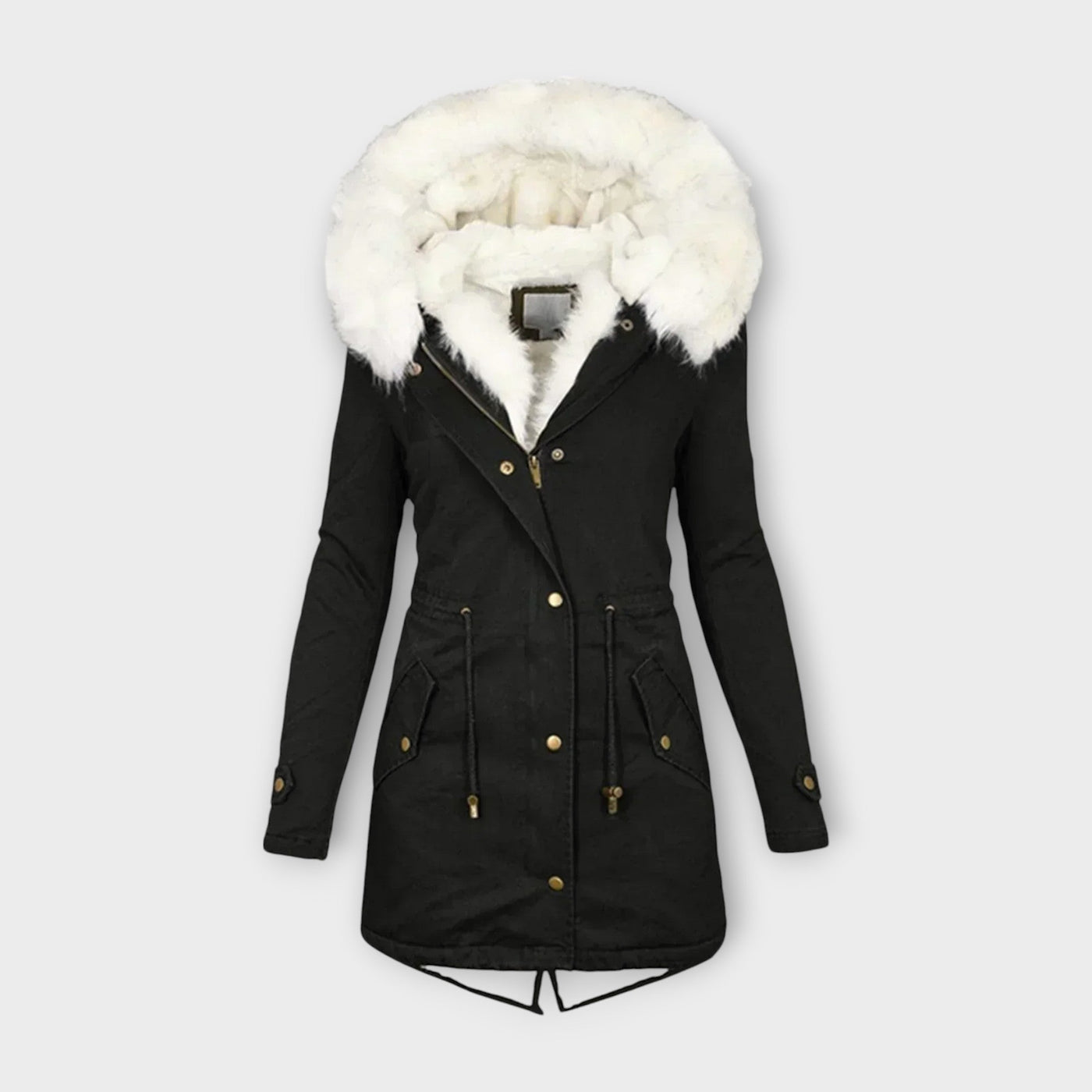 Ivanelle – Winterjacke mit Fellkapuze
