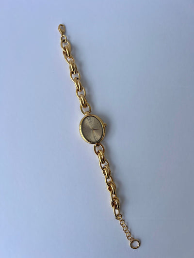 Ovale Vintage Damen Armbanduhr